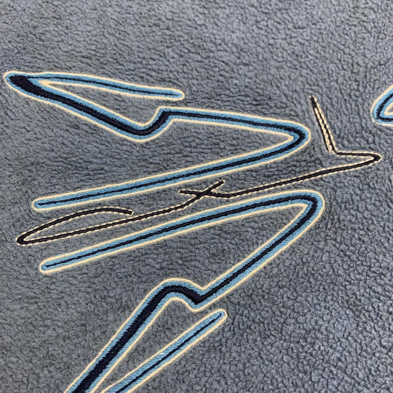 Oxbow 00s graphic blue knit sweater