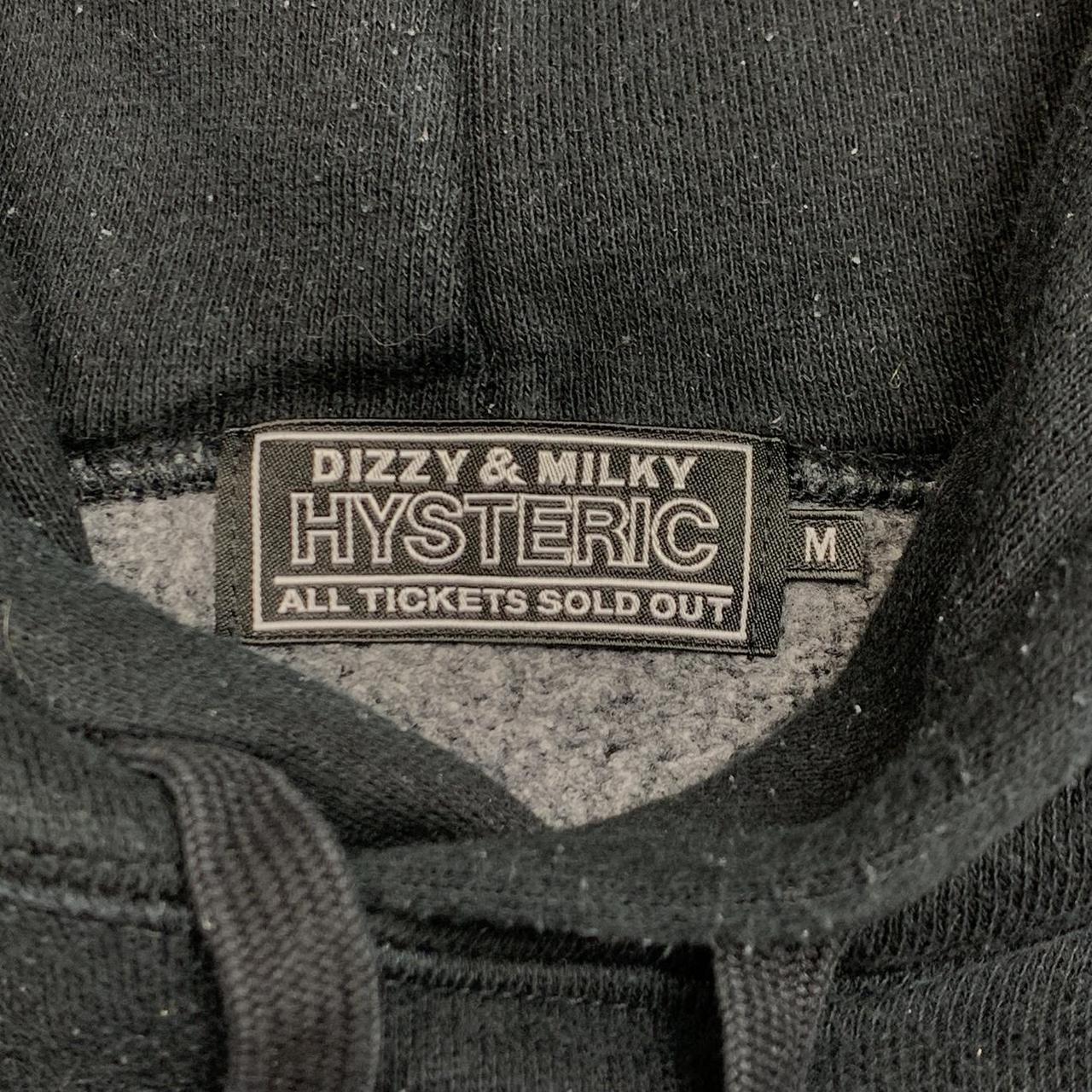 Hysteric Glamour 00s black pink graphic hoodie