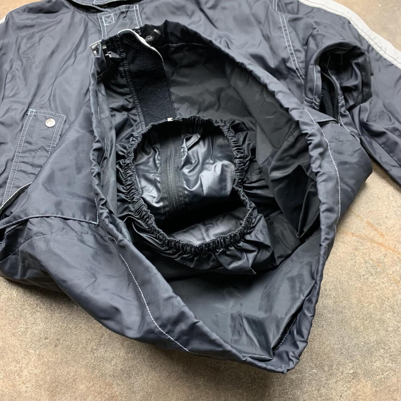 Oxbow 90s technical black grey vent ski coat