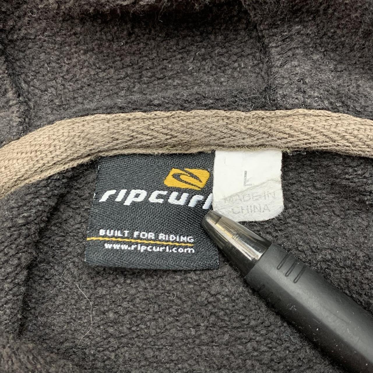 Rip Curl 00s graphic brown baggy hoodie