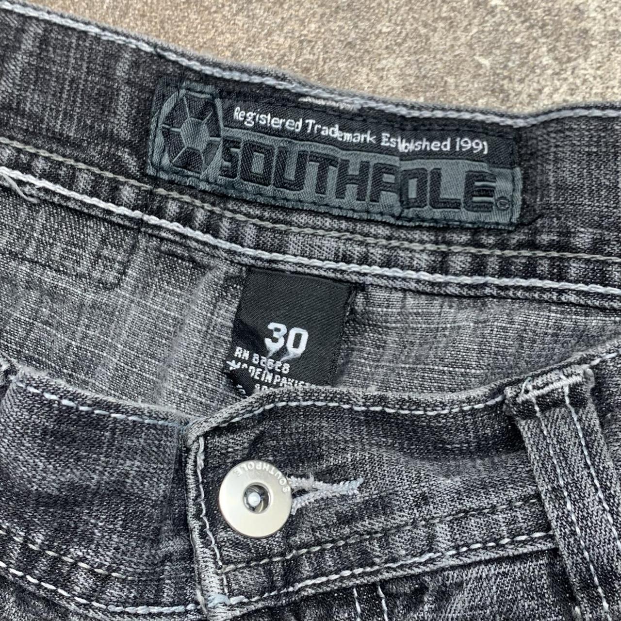 Southpole 00s red tab black grey baggy denim jeans