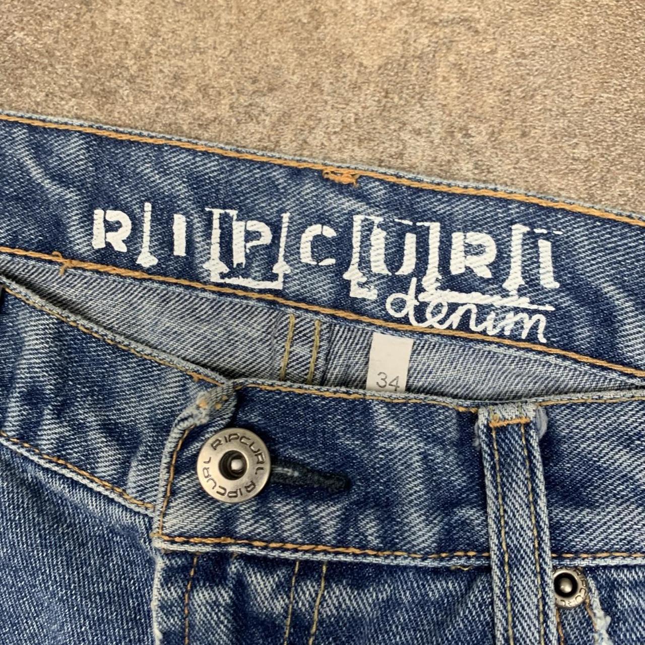 Rip Curl 00s light blue baggy denim jeans
