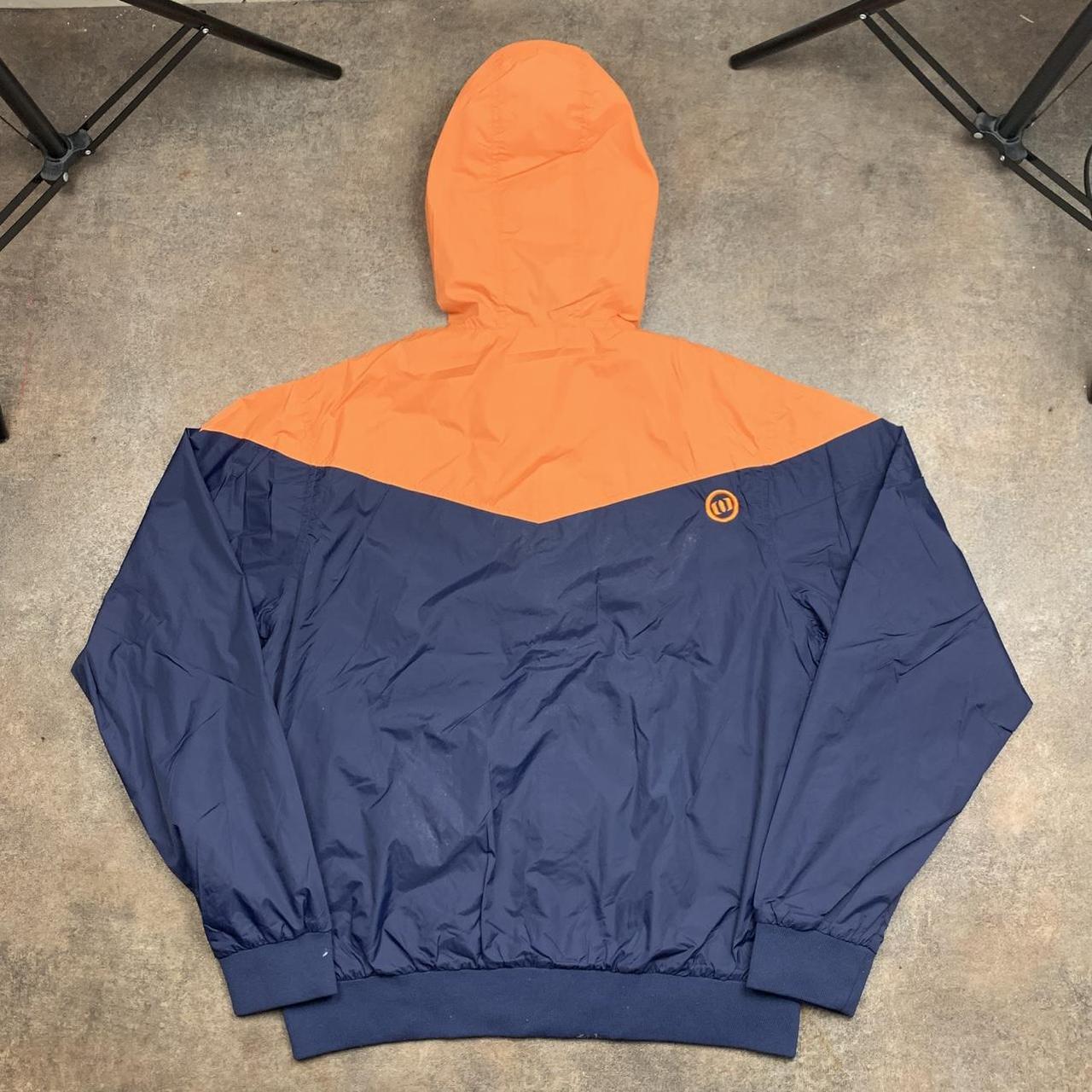 Animal 00s navy orange boxy zip jacket