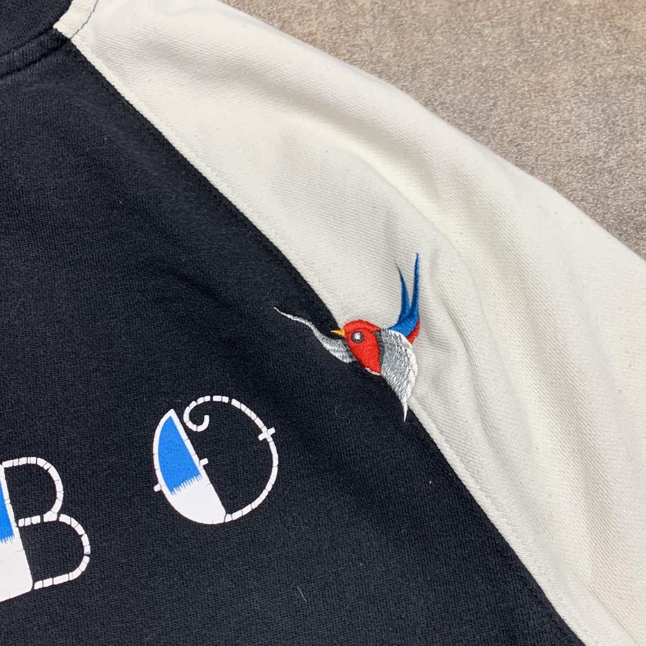 Mambo black white graphic hoodie