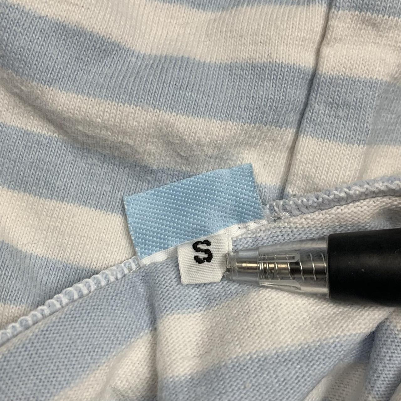 Hysteric Glamour 00s white blue graphic hoodie