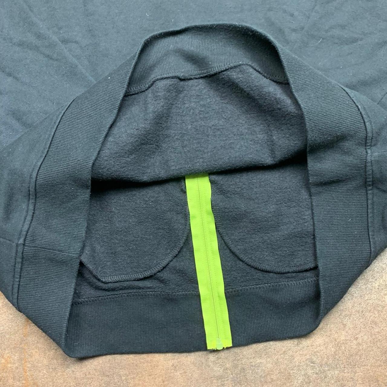 DC Shoes 00s black green graphic boxy zip hoodie