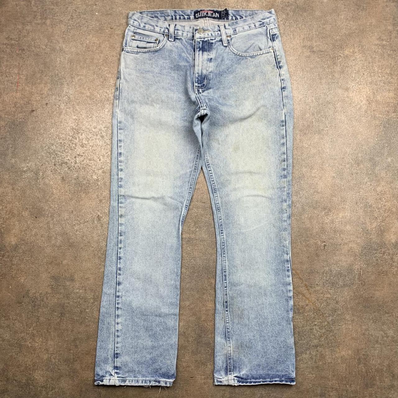 Quiksilver 00s light blue faded denim jeans