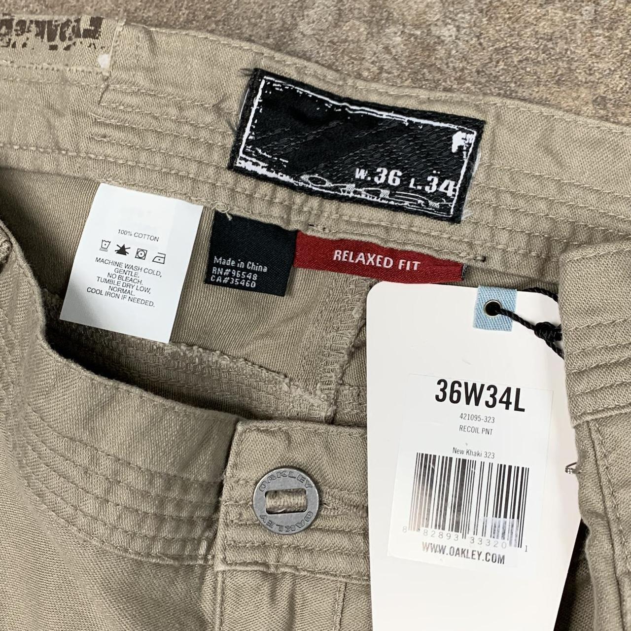 Oakley 00s cream beige baggy cargo jeans