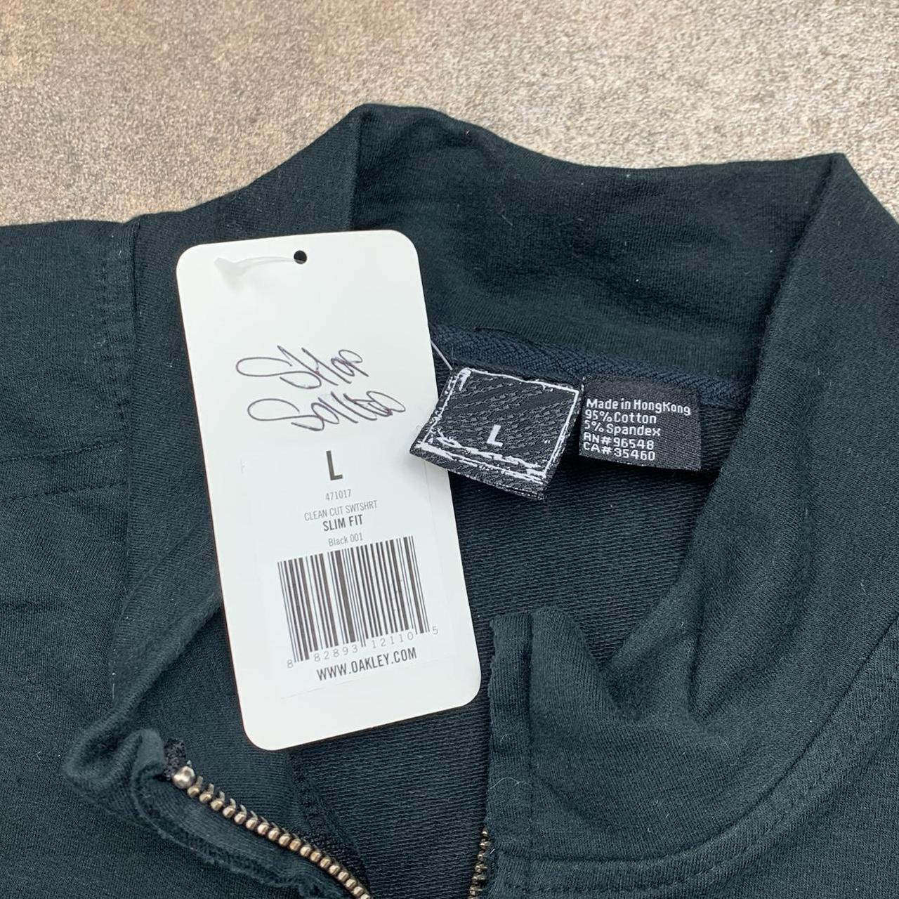 Oakley 00s black graphic boxy zip jumper