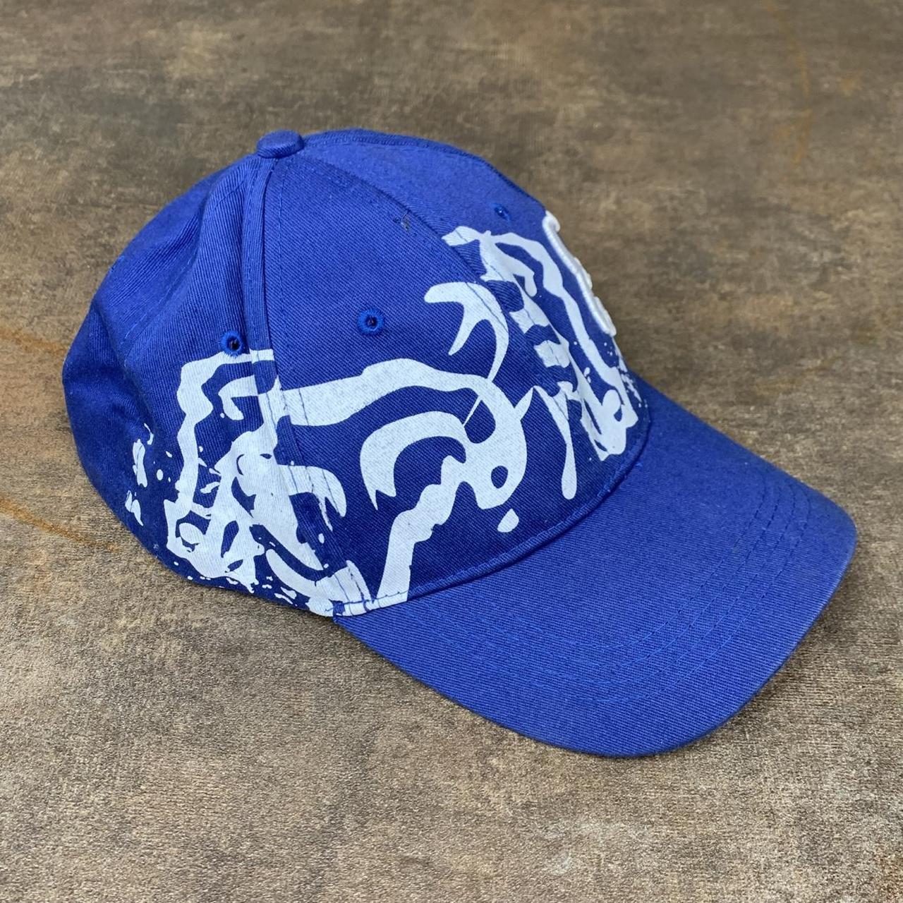 Fox Racing 00s blue white graphic cap