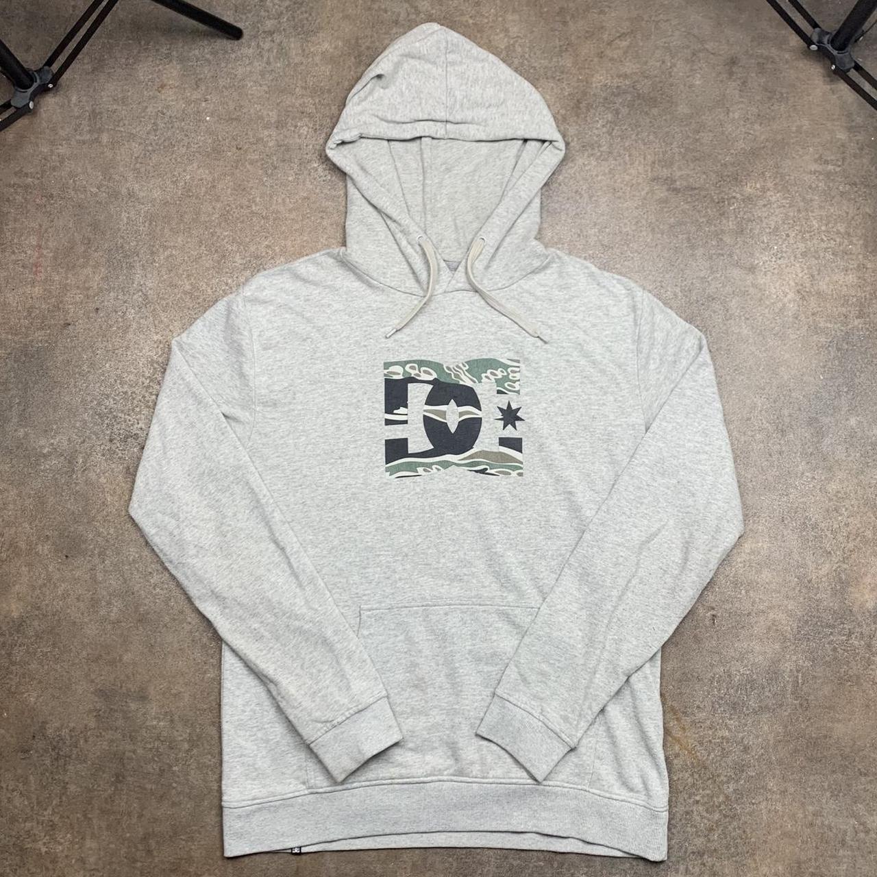 DC Shoes 00s light grey camo graphic hoodie