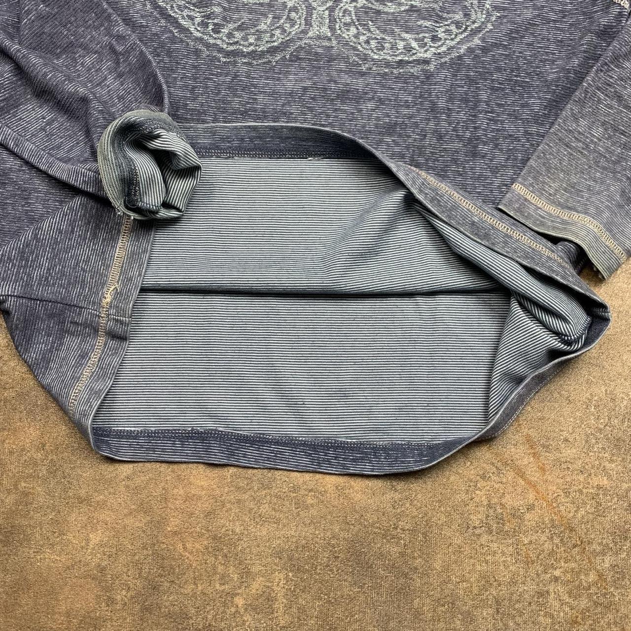 Quiksilver 90s blue graphic long sleeve tee