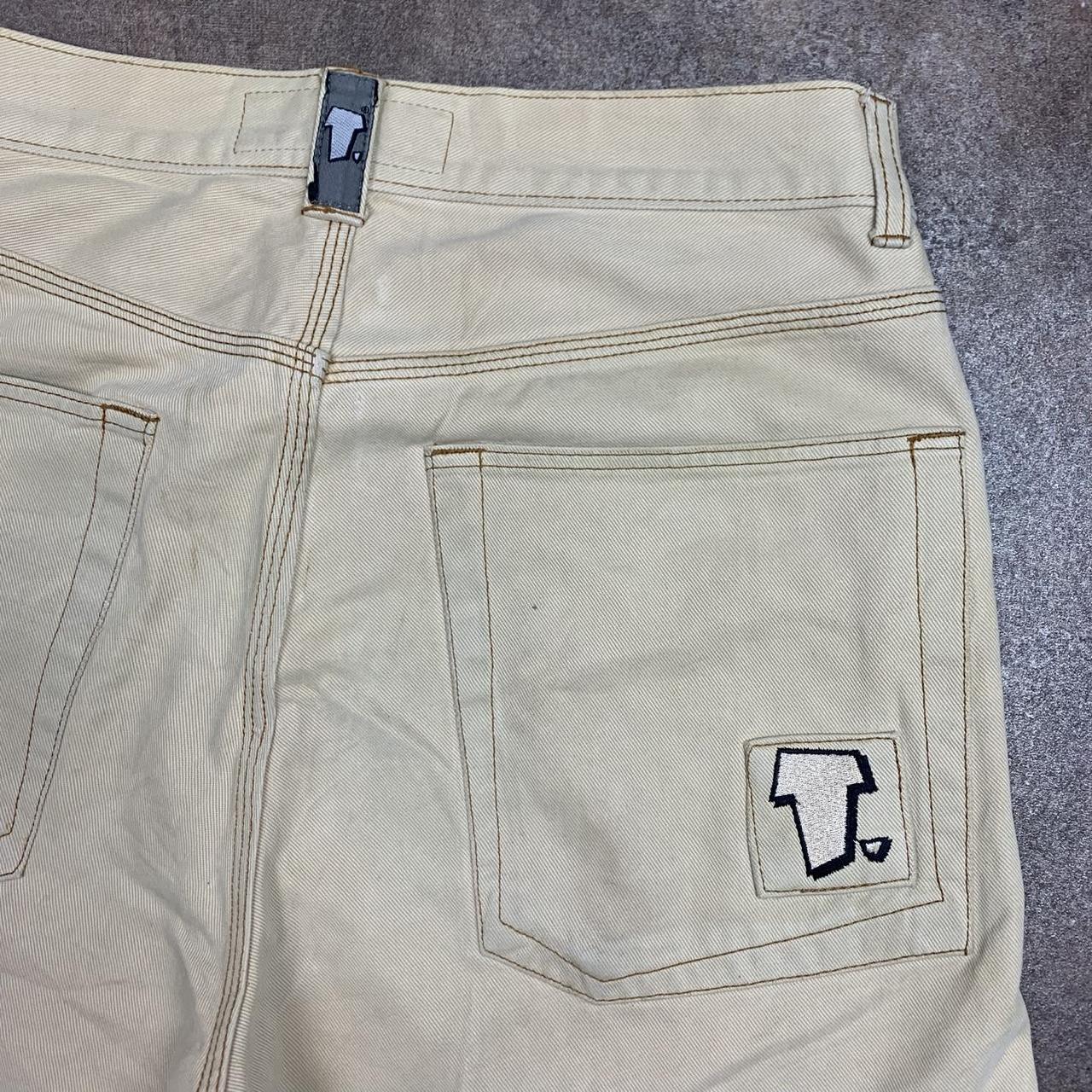 Freeman T. Porter 90s beige baggy carpenter denim jeans