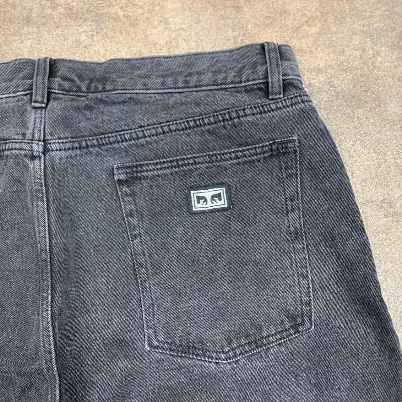 Obey baggy black denim jeans
