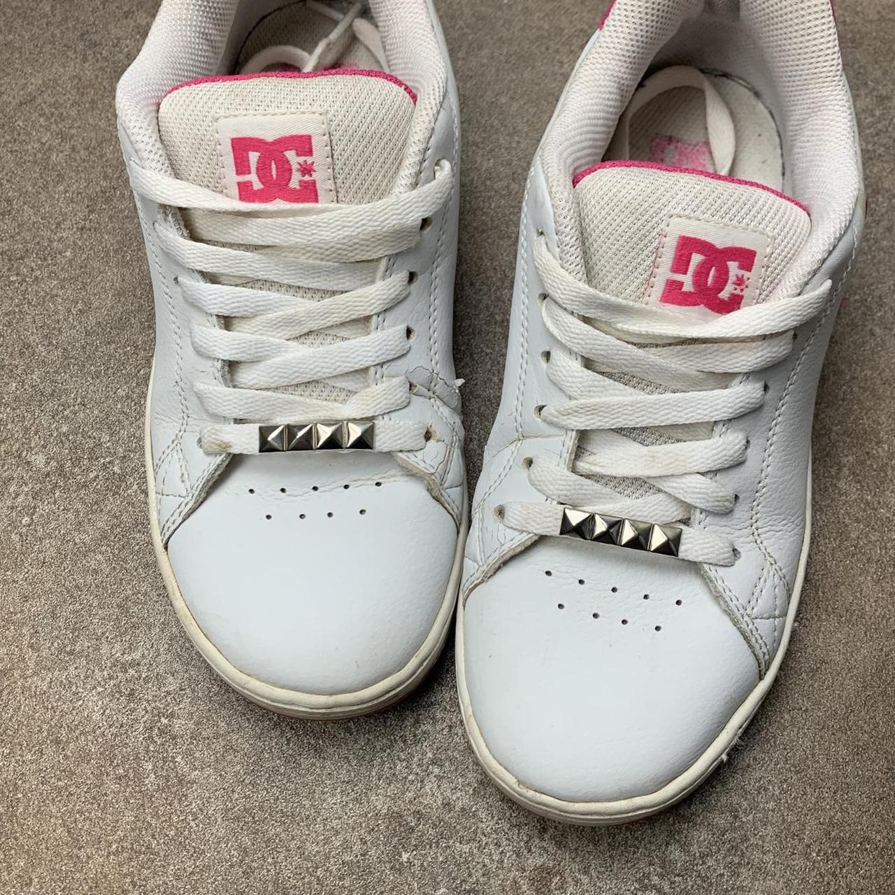 DC Shoes Pixies 00s white pink chunky trainers