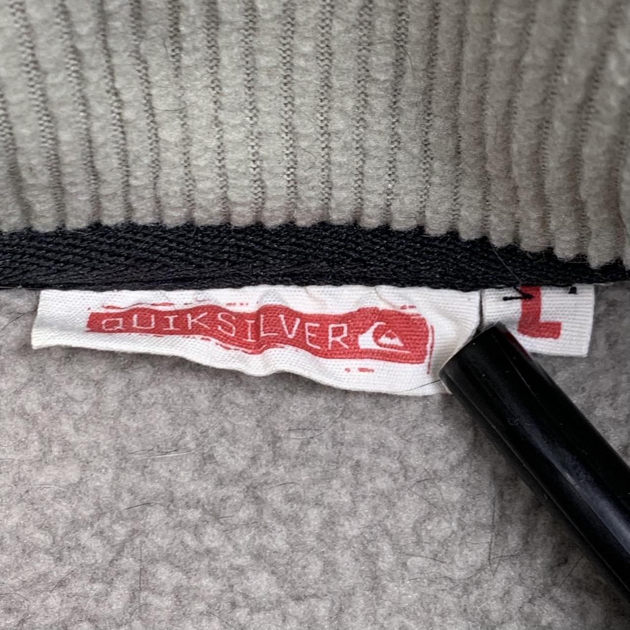Quiksilver 90s quarter zip chunky knit cream jumper