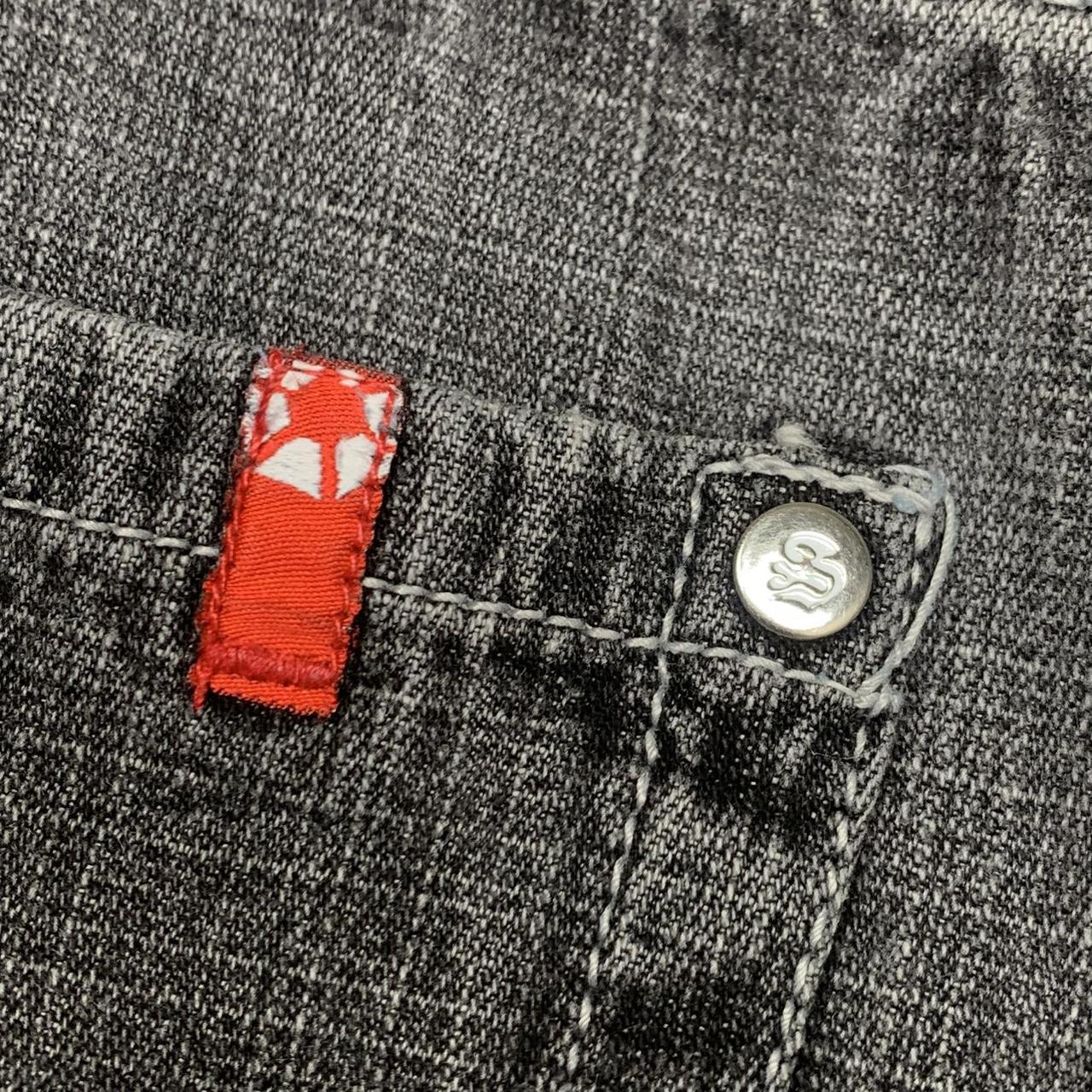 Southpole 00s red tab black grey baggy denim jeans