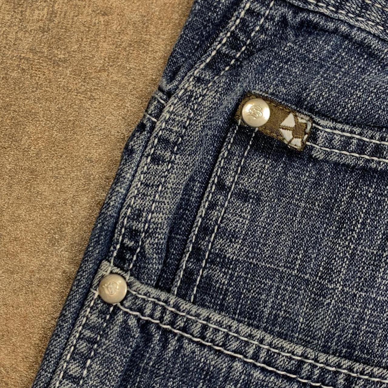 Southpole 00s baggy washed navy blue denim jeans
