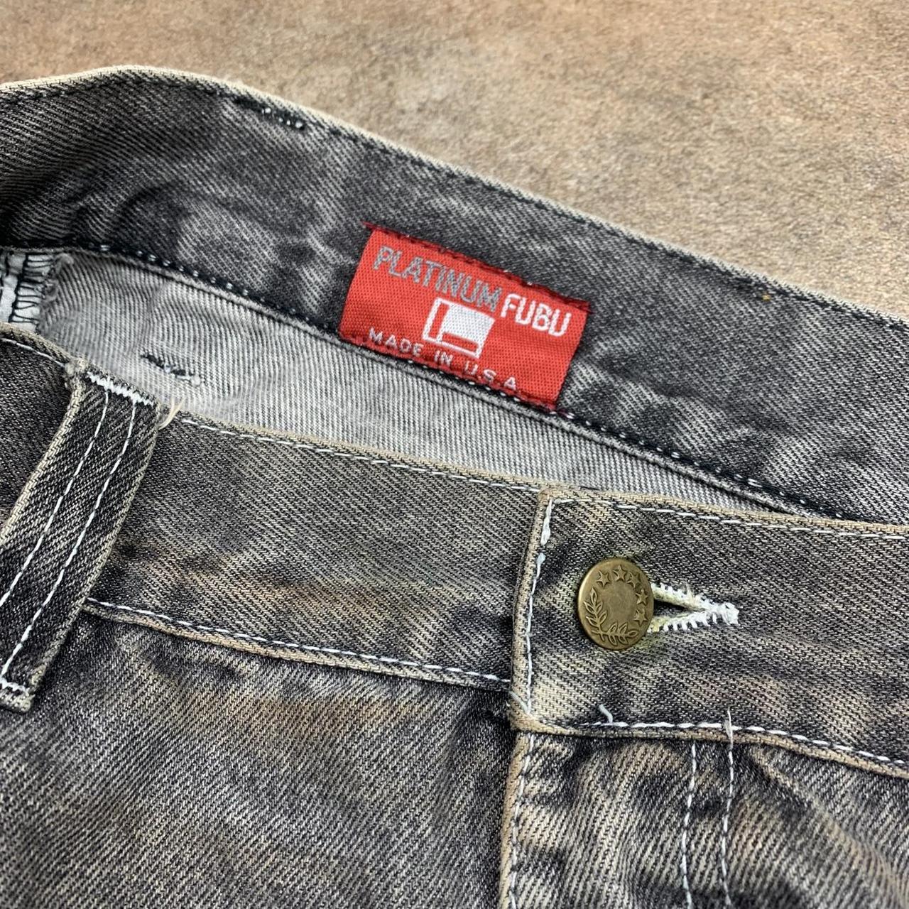 FUBU Platinum 90s grey Fat Albert baggy denim jeans