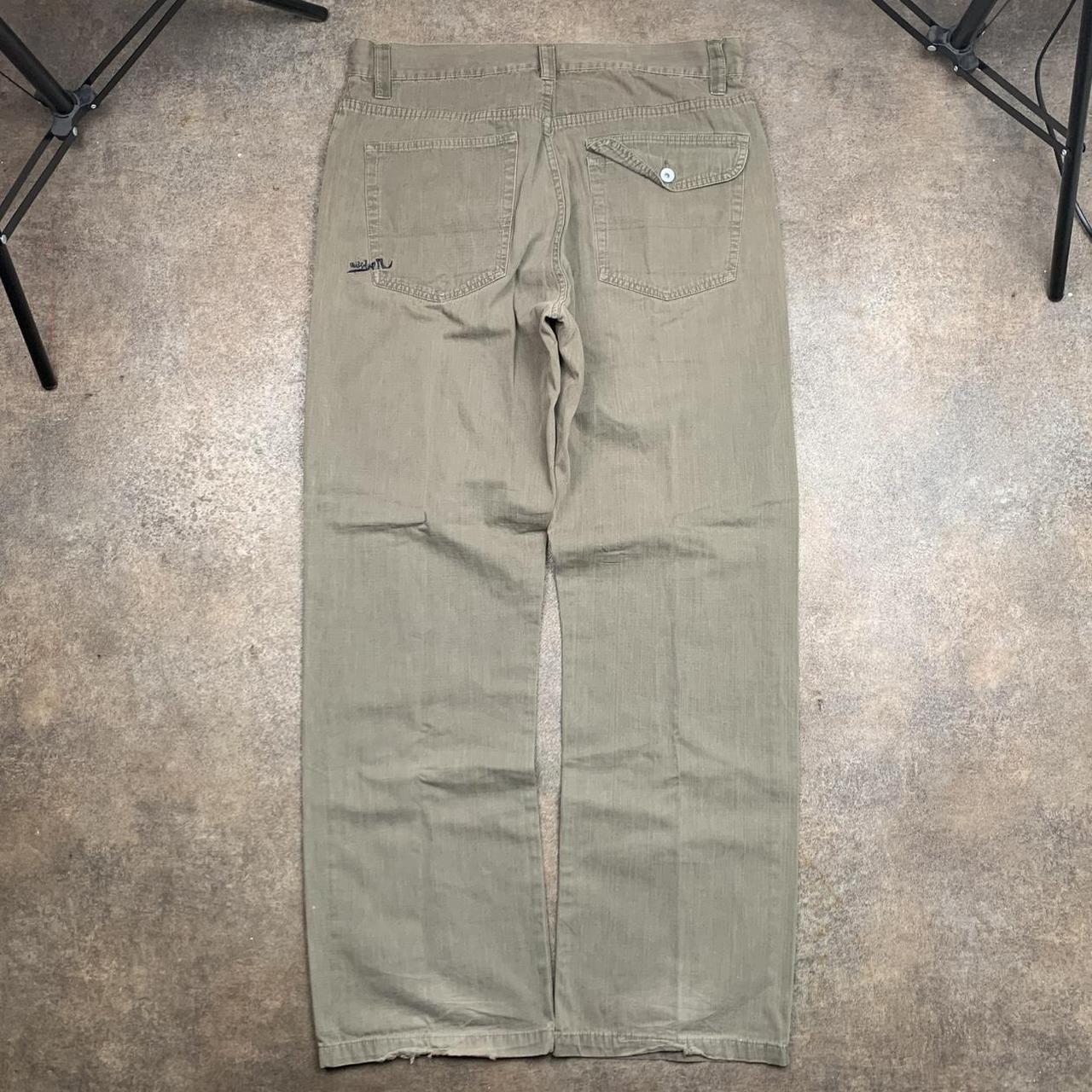 Quiksilver 00s khaki-brown baggy denim jeans