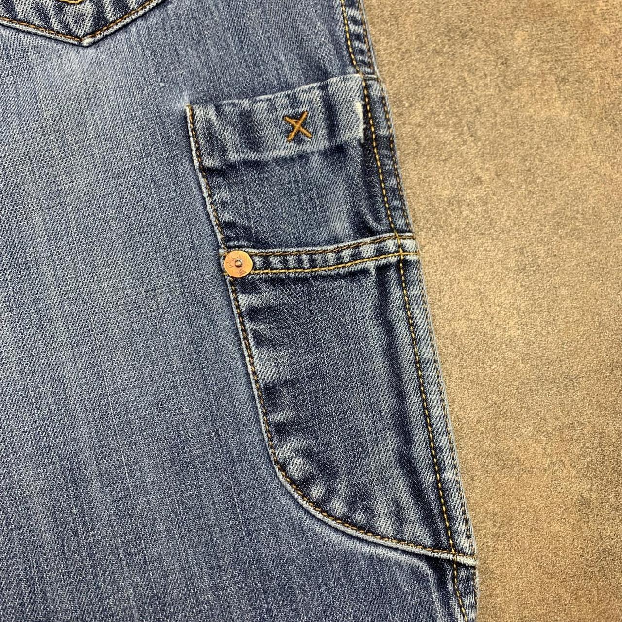 Quiksilver 00s baggy blue carpenter denim jeans
