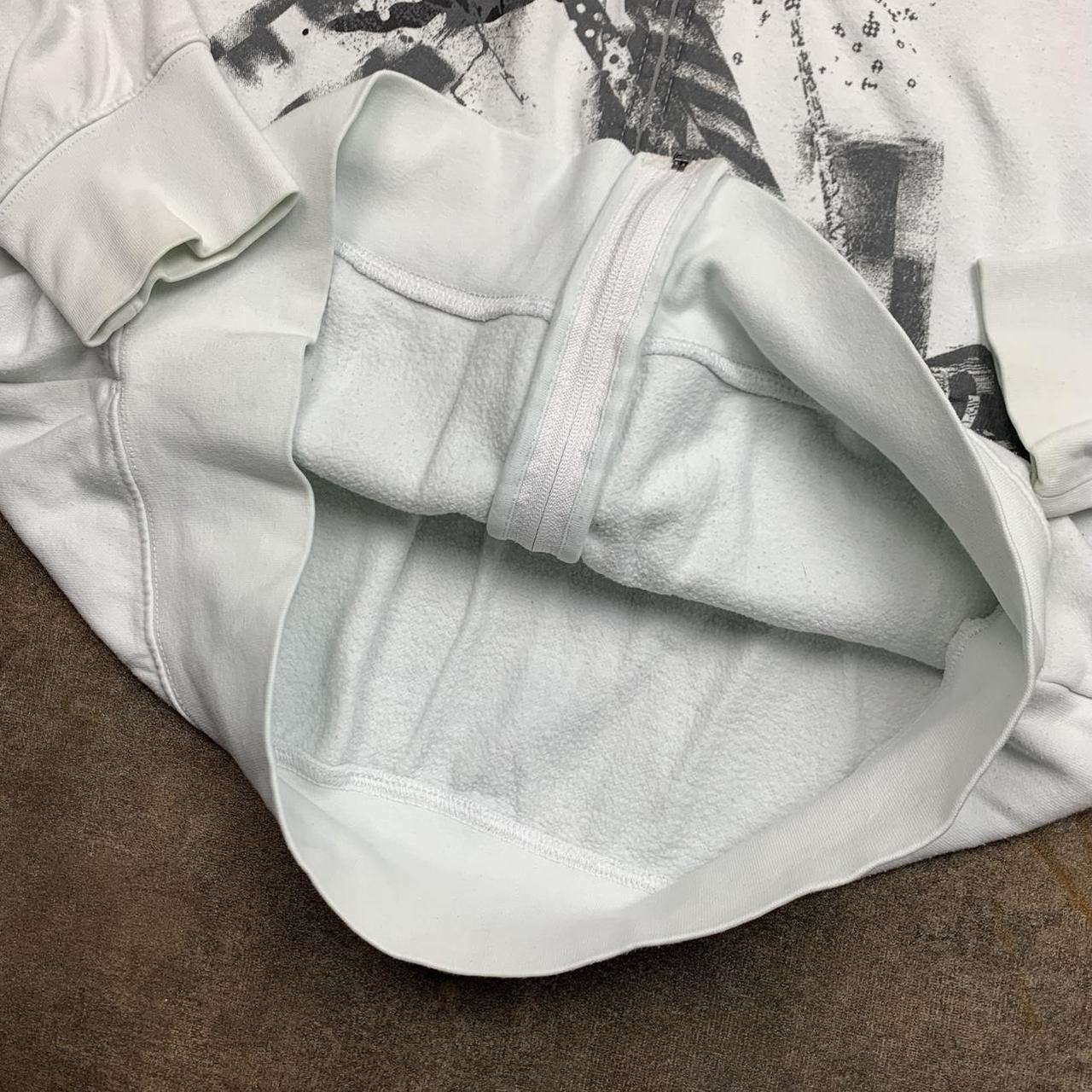 Fox Racing x Red Bull 00s graphic white boxy zip hoodie