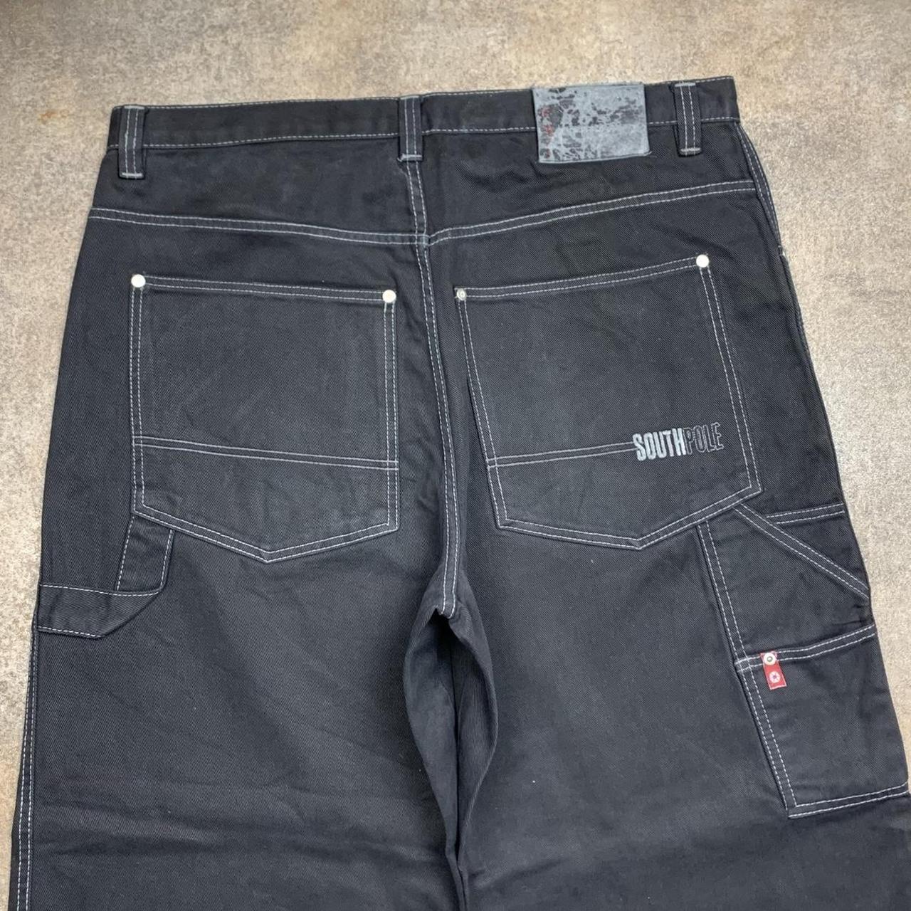 Southpole 00s red tab carpenter black denim jeans