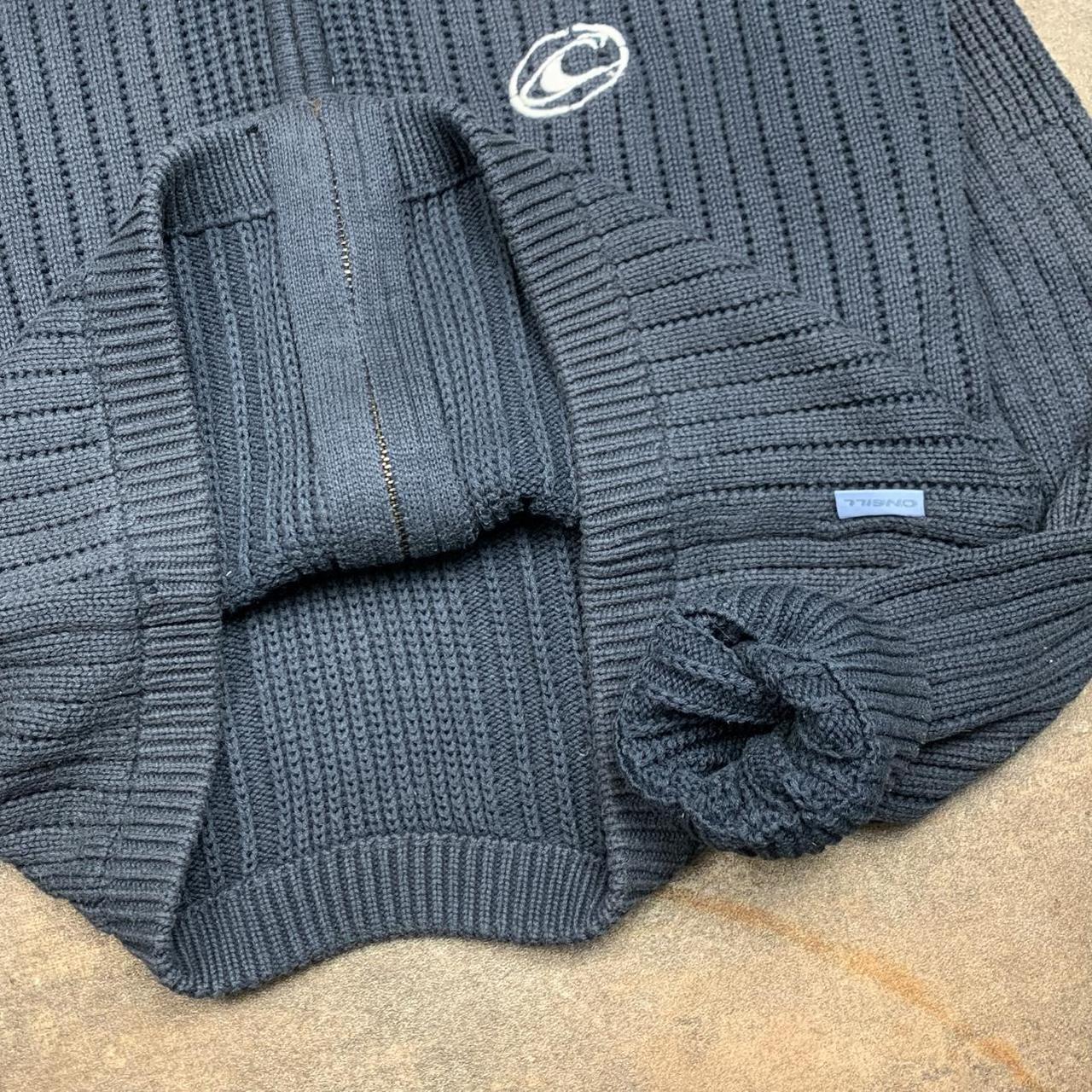 O'Neill 00s navy logo zip cardigan