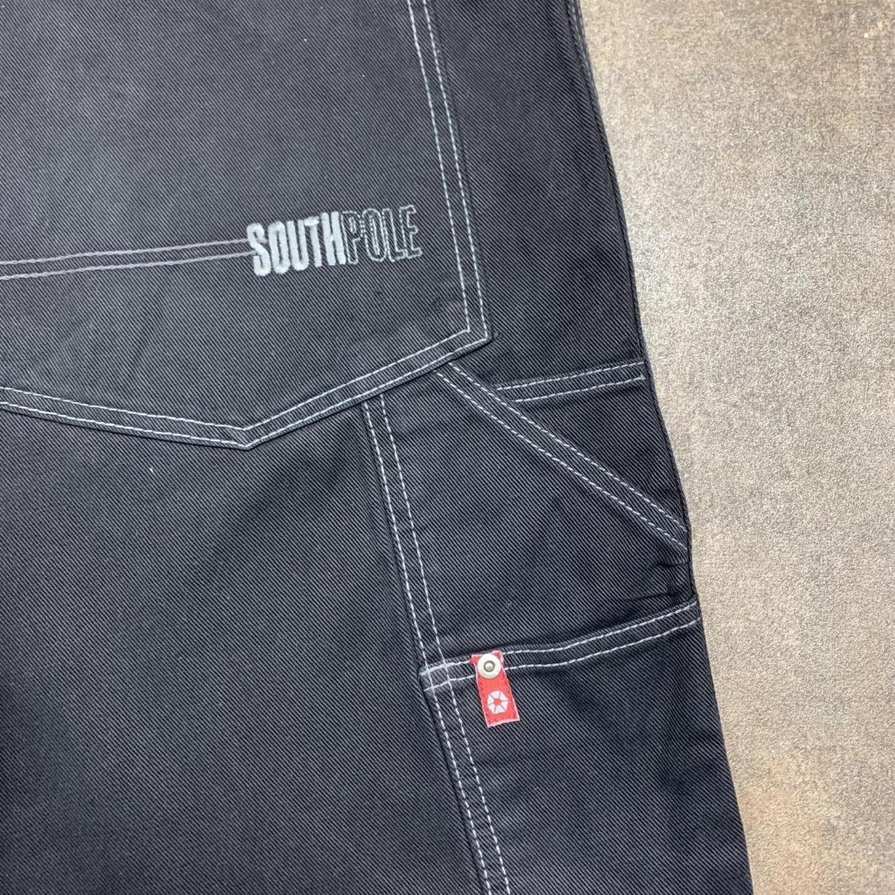 Southpole 00s red tab carpenter black denim jeans