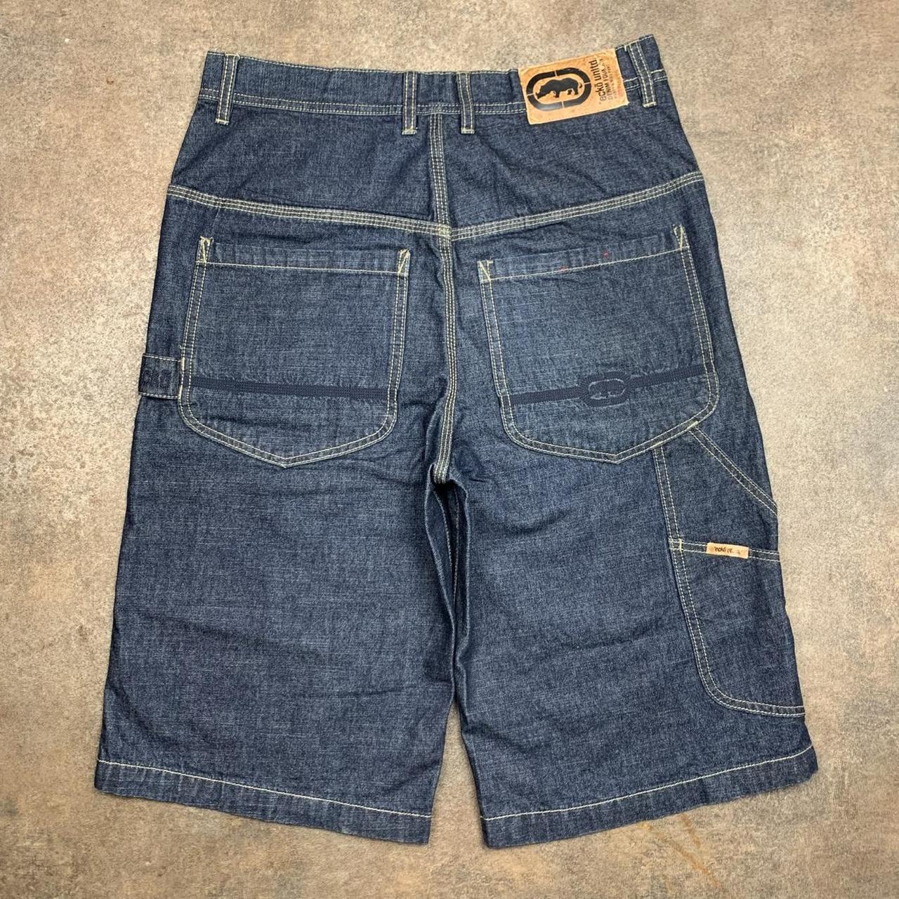 Ecko Unltd. 00s navy baggy graphic carpenter jorts