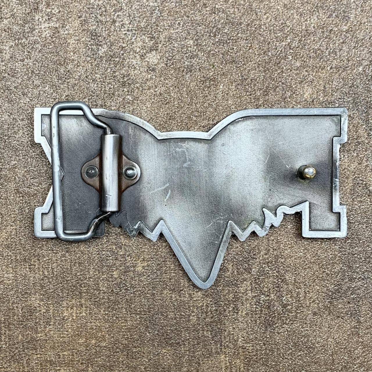 Fox Racing 00s navy silver belt buckle