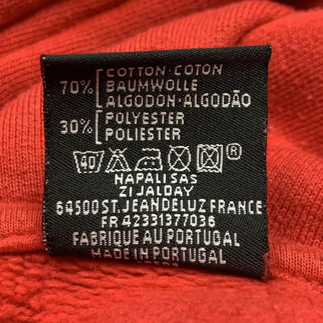 Quiksilver 90s red graphic boxy zip hoodie