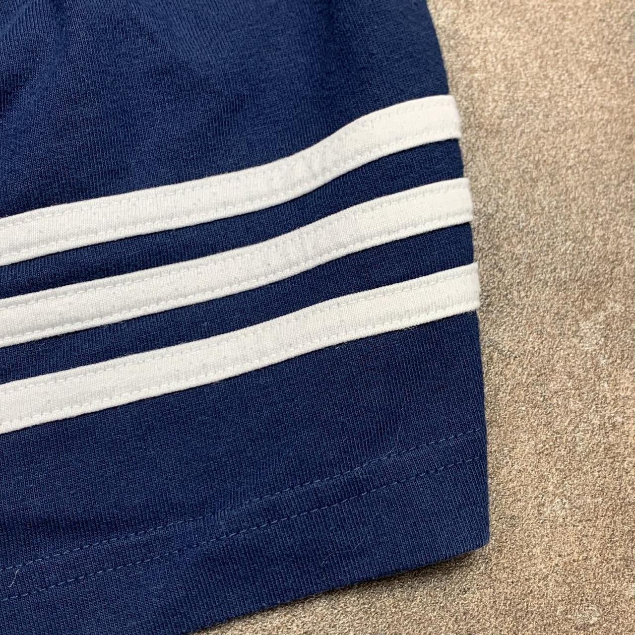 adidas 00s graphic navy white baggy shorts