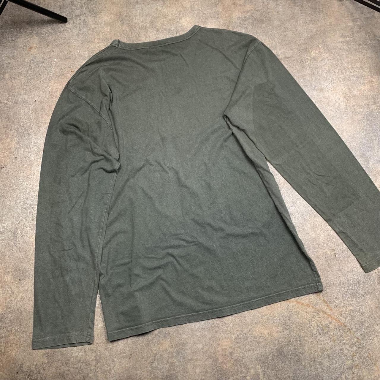 Quiksilver 90s graphic brown long sleeve tee
