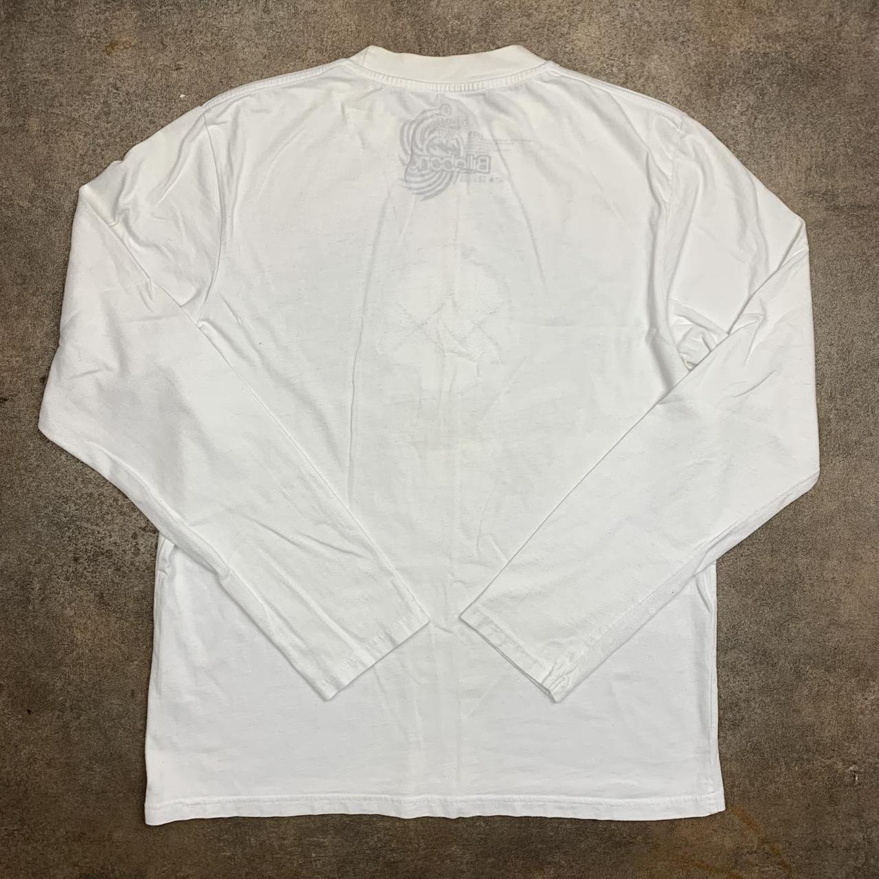 Billabong 00s graphic white long sleeve tee