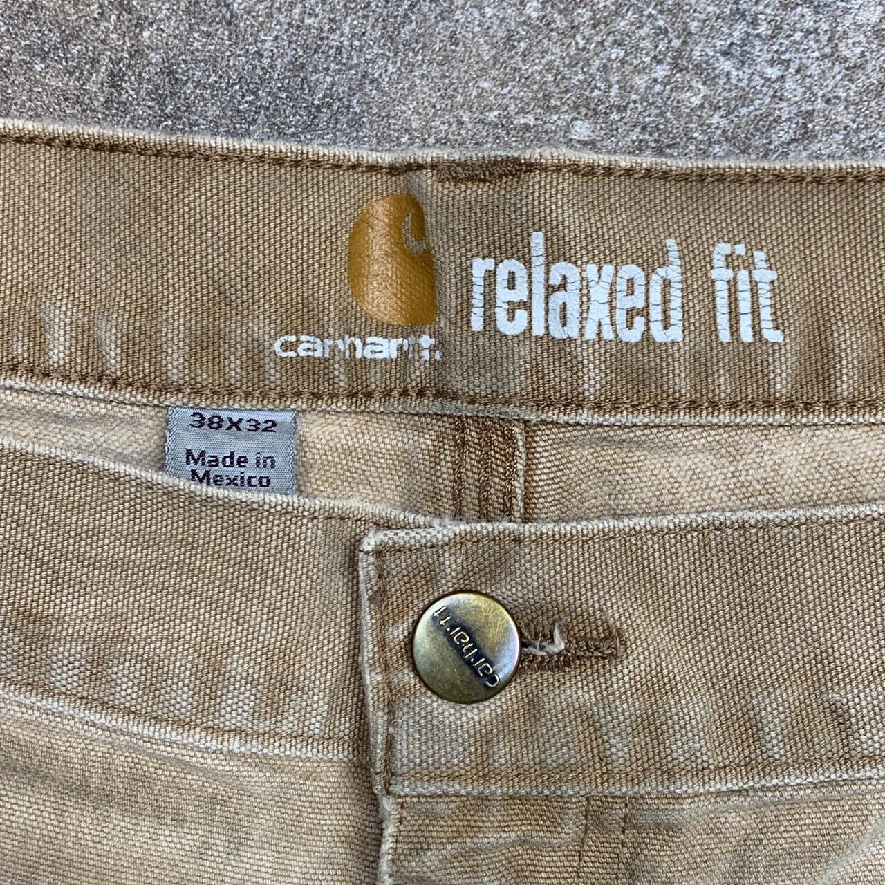 Carhartt 00s beige carpenter baggy jorts