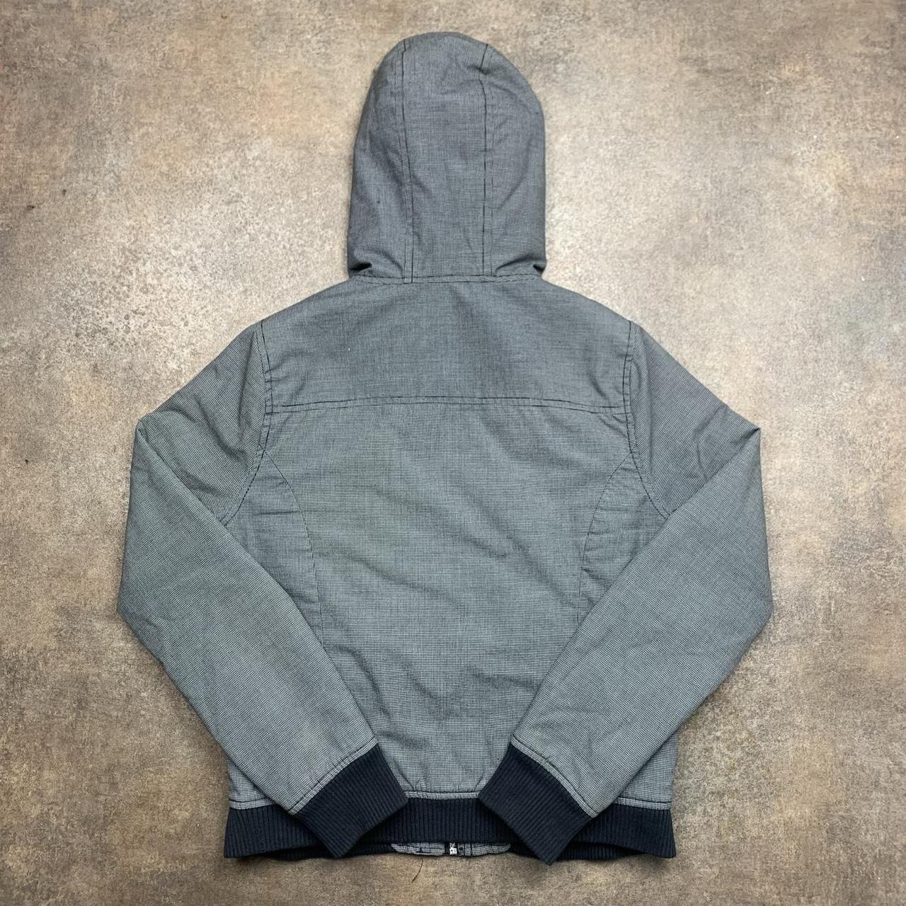 DC Shoes 00s grey black fur hood grunge jacket