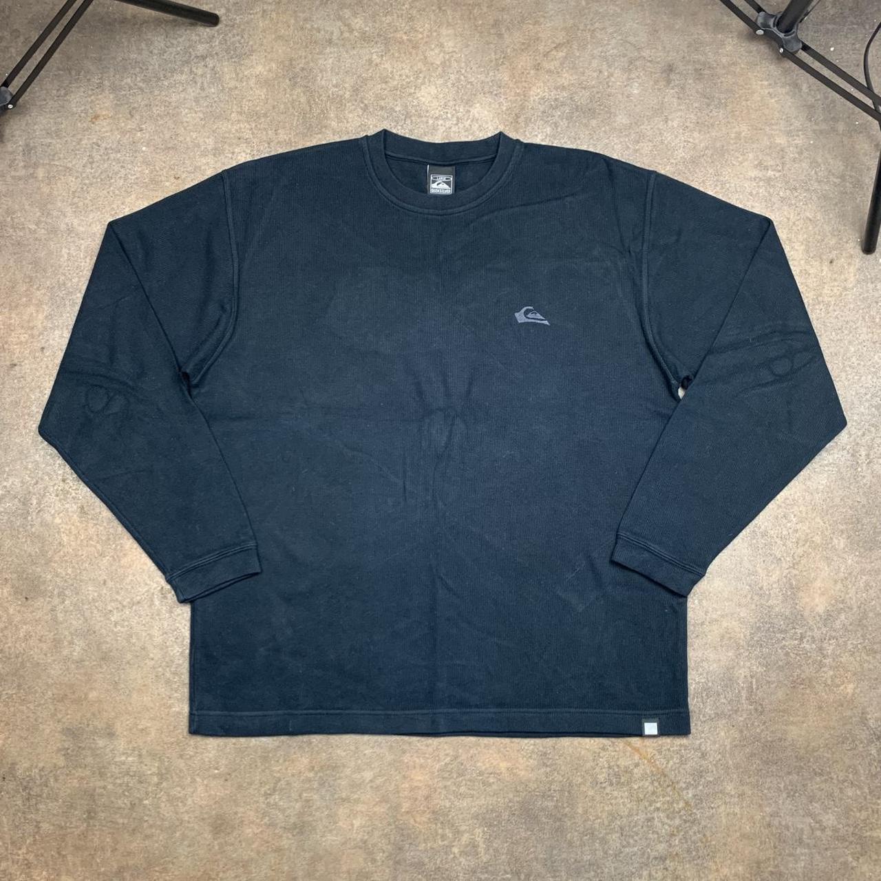 Quiksilver 90s black graphic knit jumper