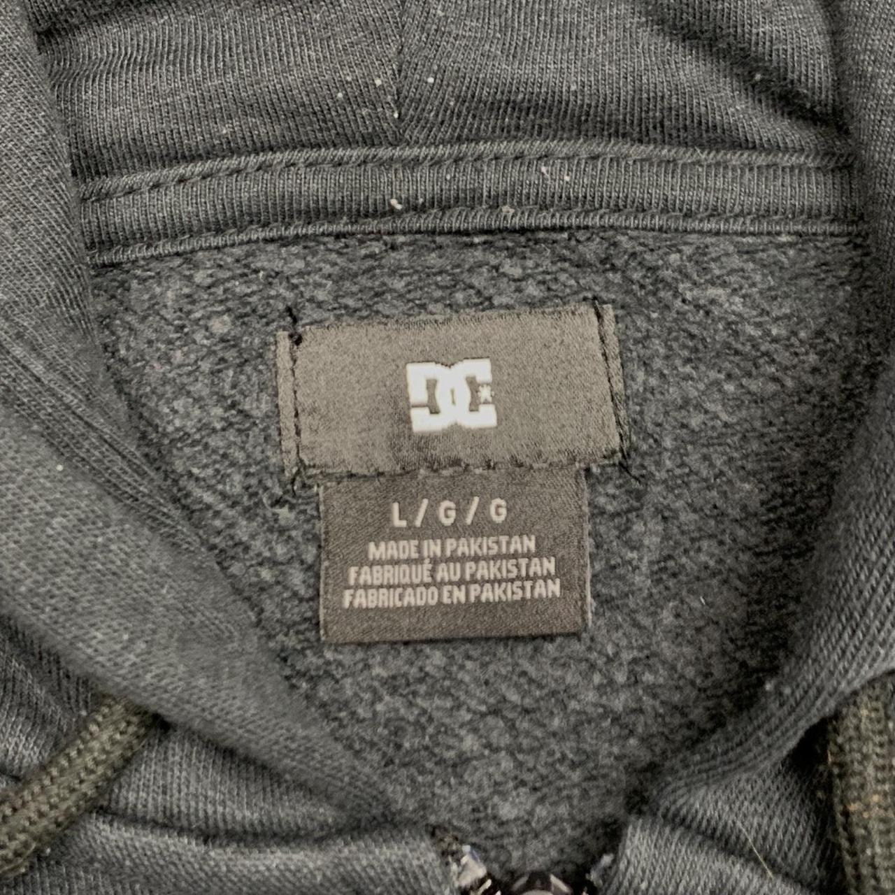 DC Shoes 00s graphic black boxy zip hoodie