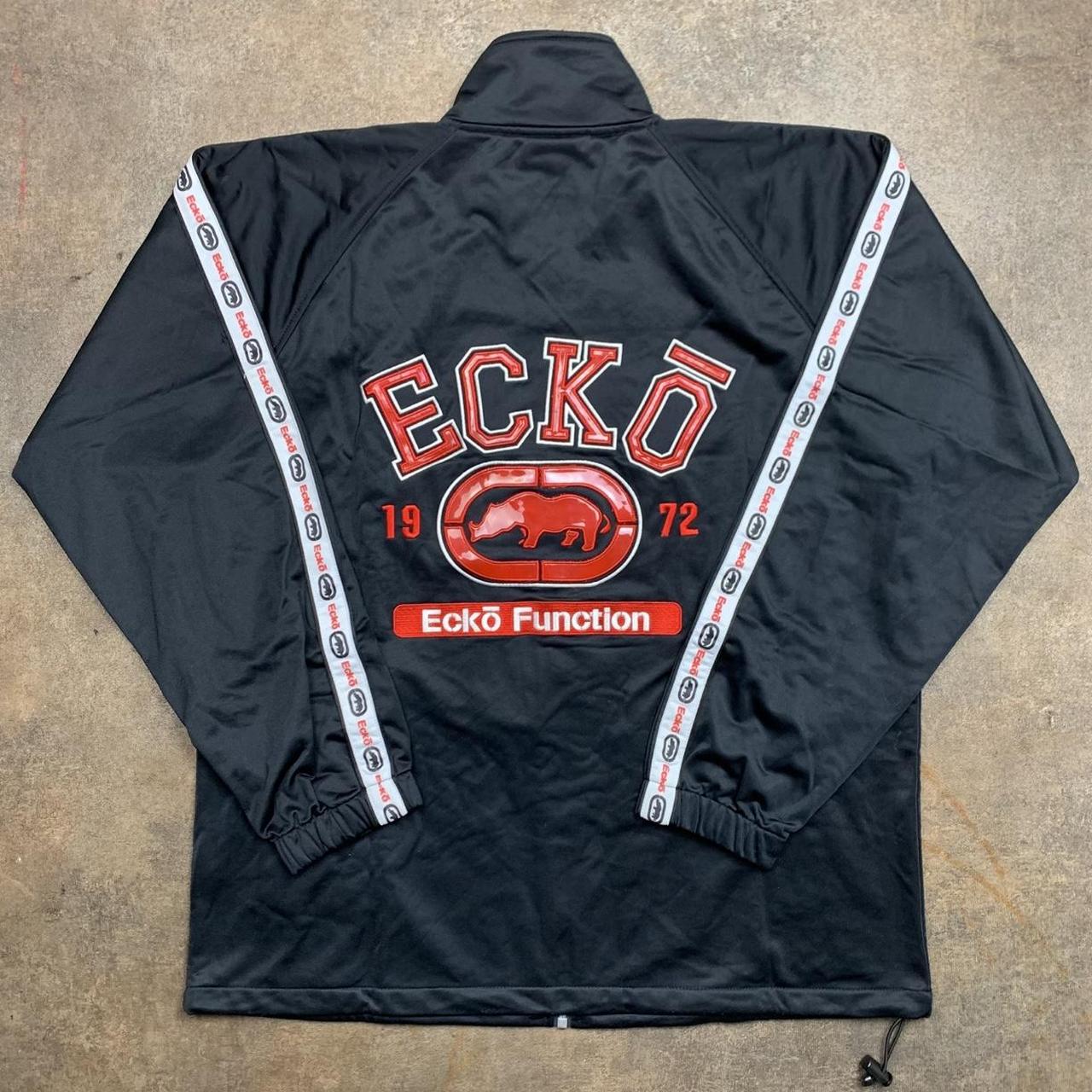 Ecko Function 00s graphic black red zip jacket