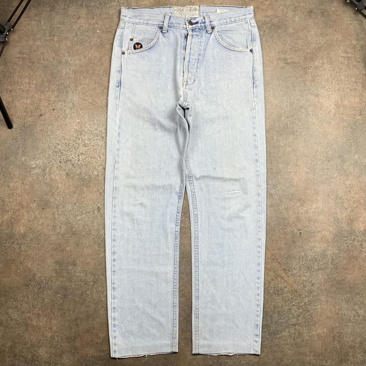 Avirex 00s pale blue denim jeans
