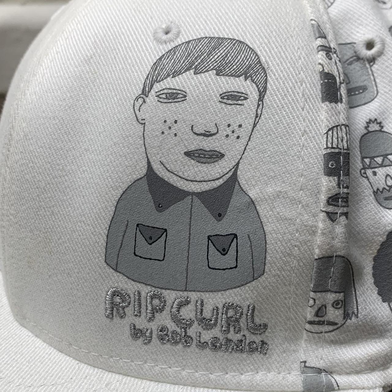 Rip Curl 00s white grey graphic cap