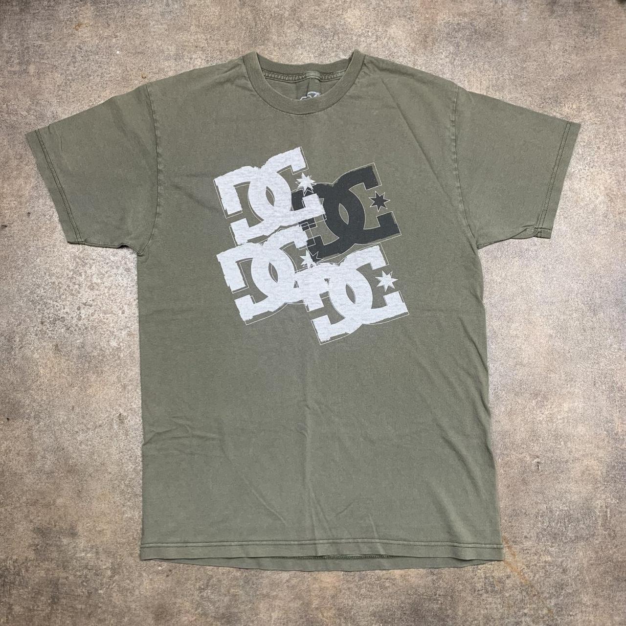 DC Shoes 00s graphic brown white tee