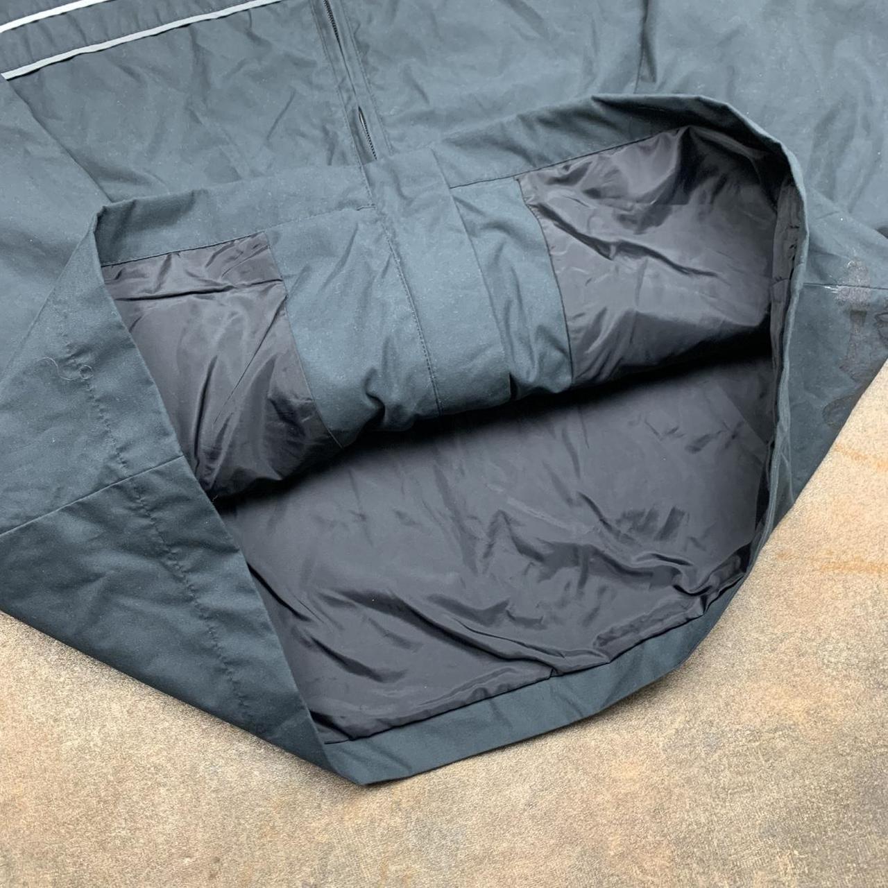 Quiksilver 90s black grey lined zip jacket