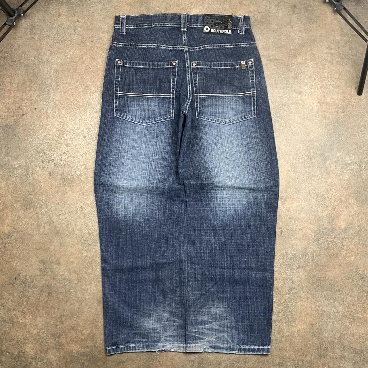 Southpole 00s navy baggy faded denim jeans