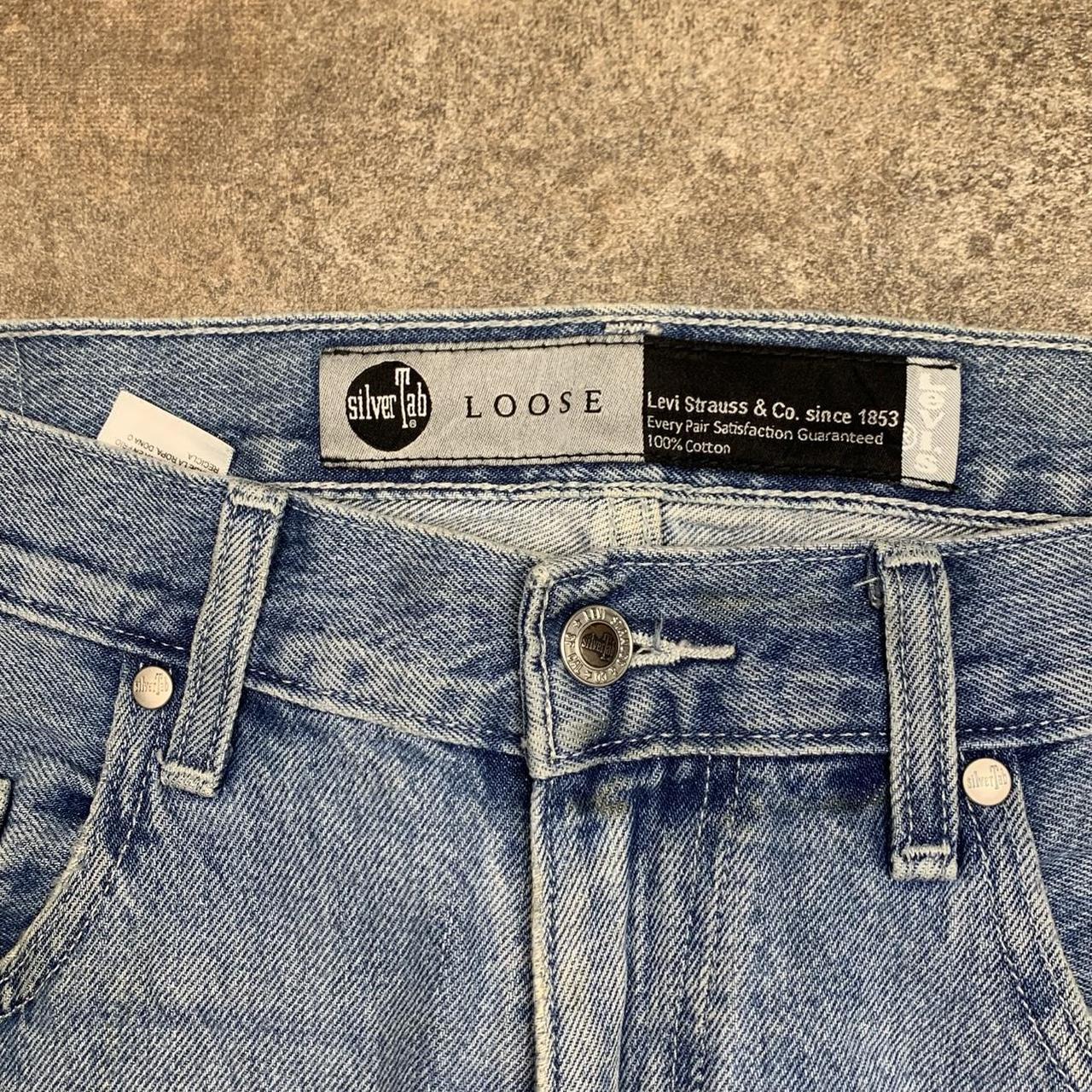 Levi’s Silvertab 00s baggy washed light blue denim jeans