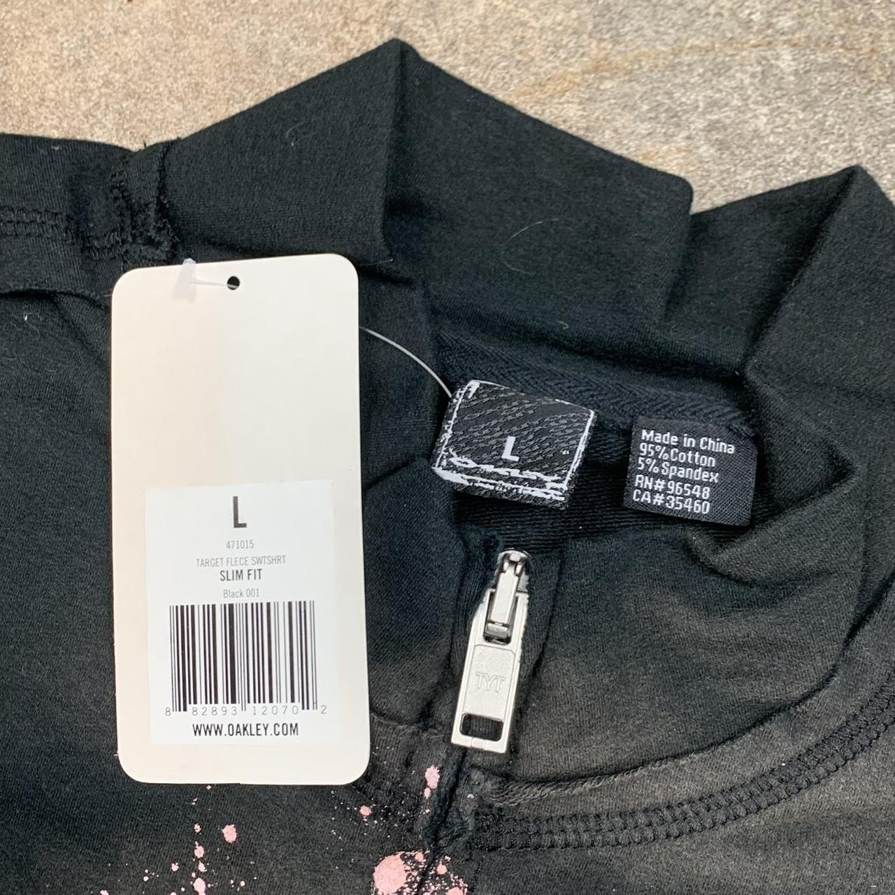 Oakley 00s graphic black faded zip jumper
