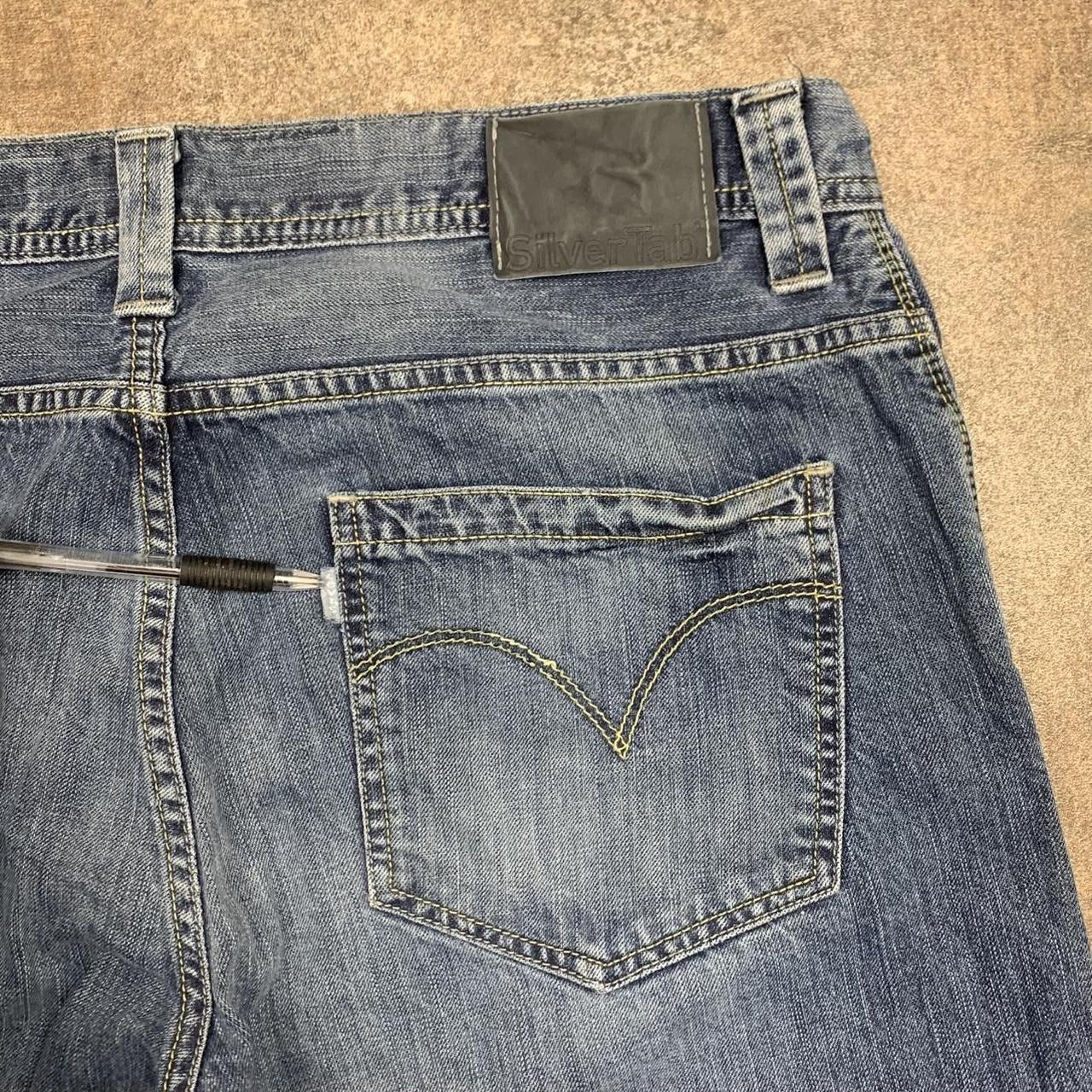 Levi's Silvertab 00s baggy navy blue denim jeans