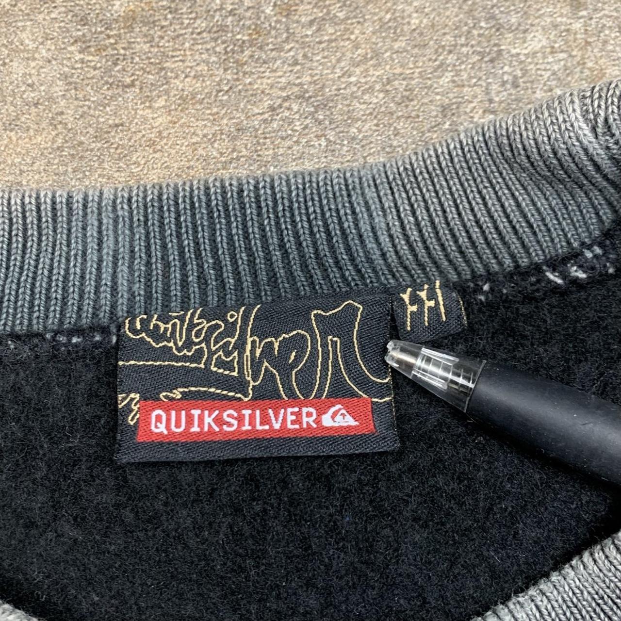 Quiksilver 00s black grey boxy sweatshirt