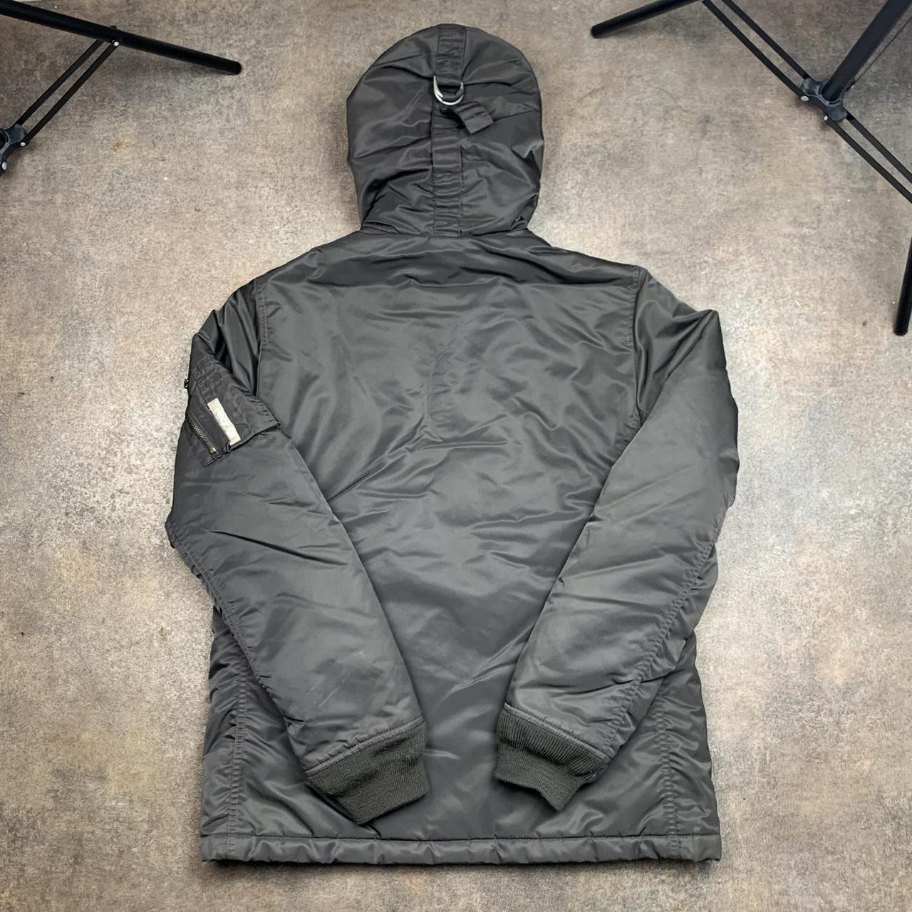 Roxy 90s brown utilised fur hood jacket